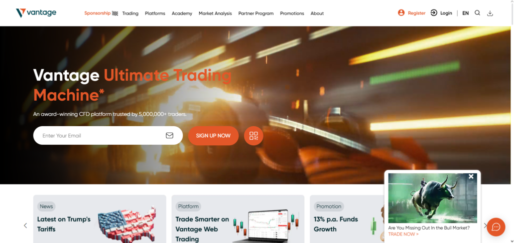  Vantage – Low Minimum Deposit & Copy Trading Easy