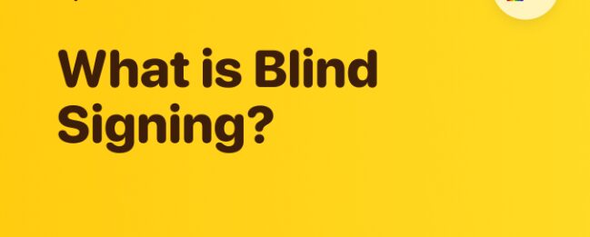 What Is Blind Signing?