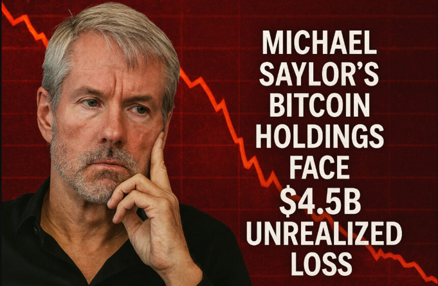 Michael Saylor’s Bitcoin Holdings Face $4.5B Unrealized Loss