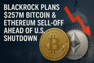 BlackRock Plans $257M Bitcoin & Ethereum Sell-Off Ahead of U.S. Shutdown