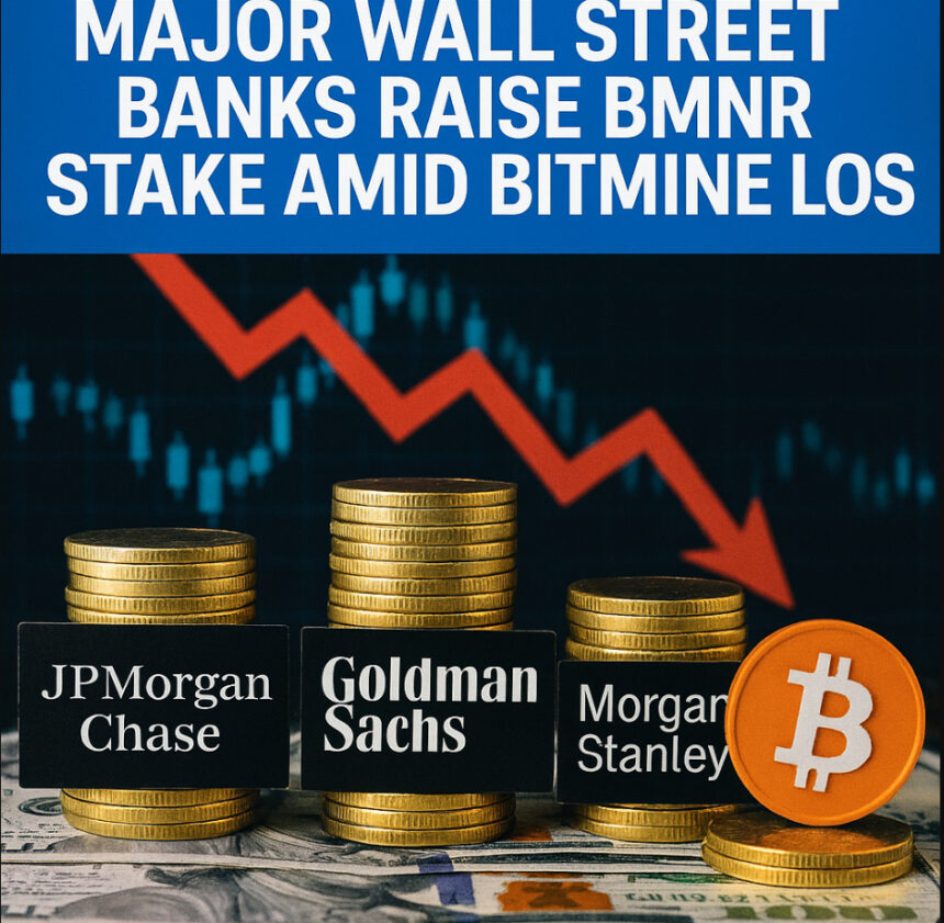 Major Wall Street Banks Raise BMNR Stake Amid BitMine Loss