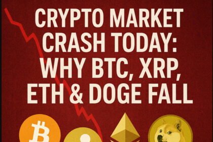 Crypto Market Crash Today: Why BTC, XRP, ETH & DOGE Fall