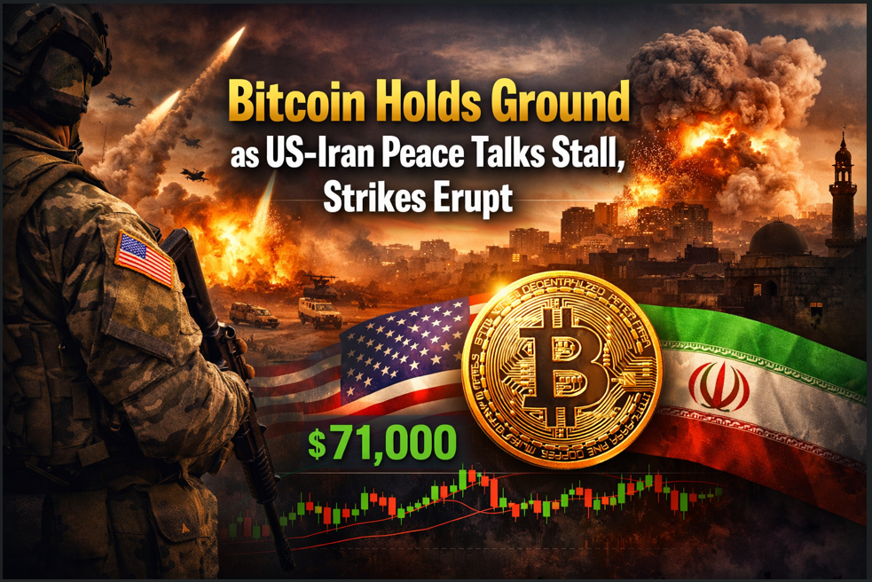 Bitcoin Remains Close to $71,000 as Peace Talks Remain Stalled