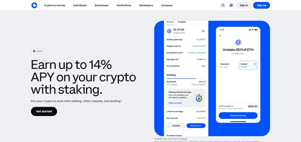 Coinbase Earn