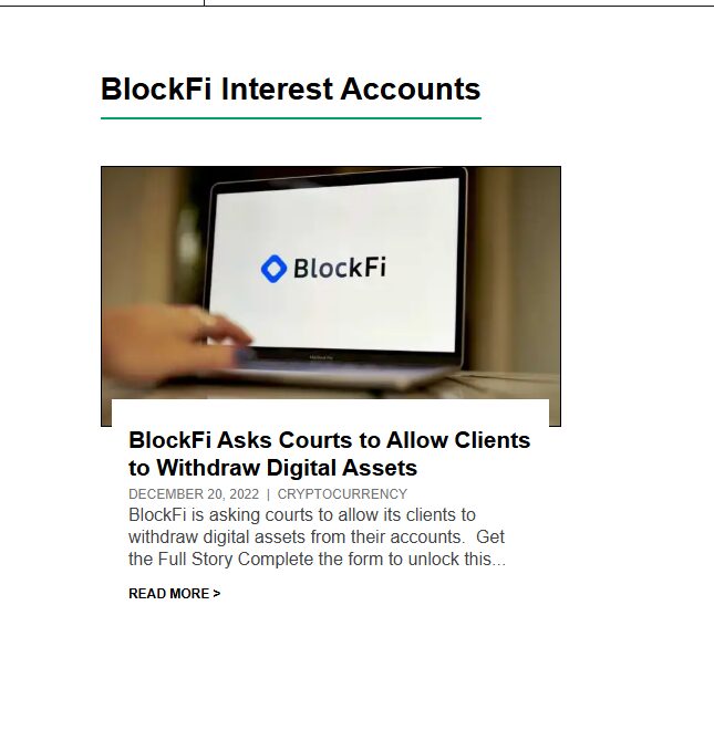 BlockFi Interest Account