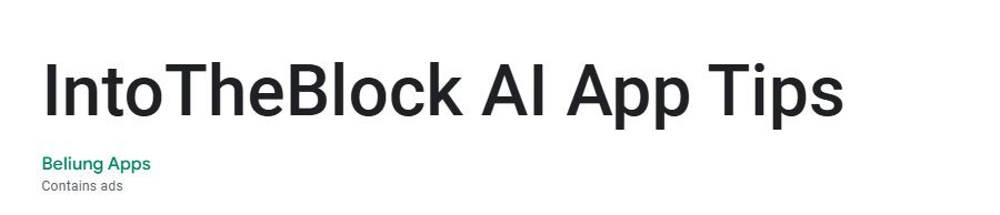 IntoTheBlock AI