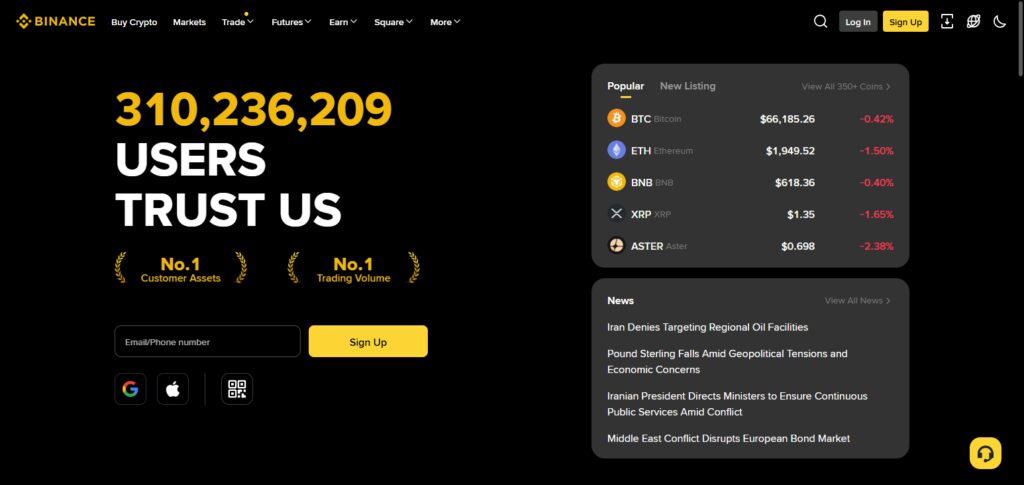 Step 1: Create or Sign Into Your Binance Account