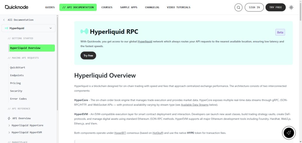 QuickNode Hyperliquid RPC