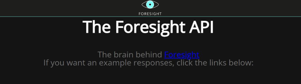 Foresight API