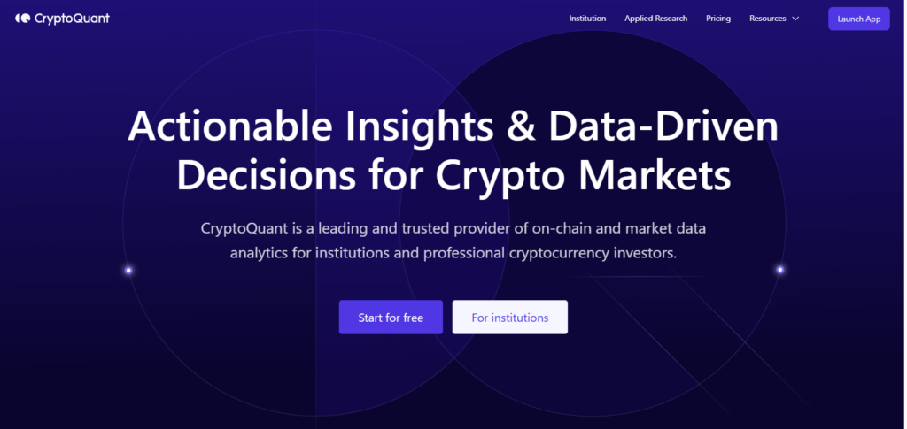 10 Real-Time On-Chain Analytics Tools the Pros Use 4 CryptoQuant