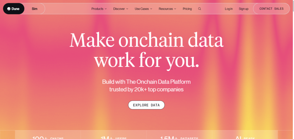 10 Real-Time On-Chain Analytics Tools the Pros Use 5 Dune Analytics