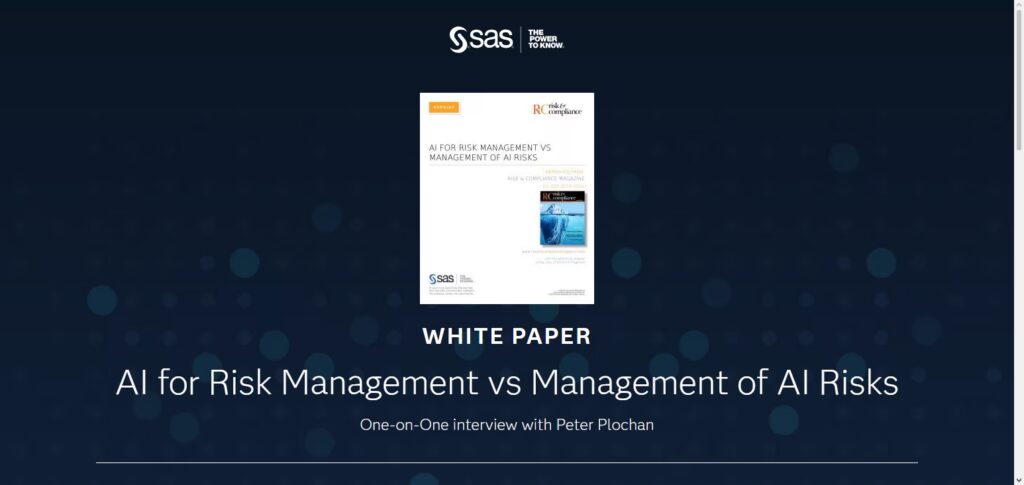 SAS Risk Management AI.