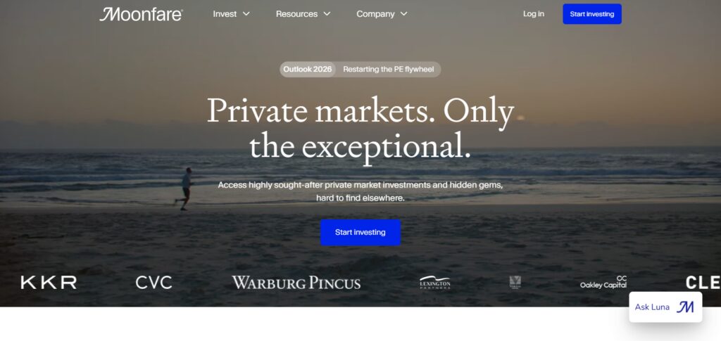Moonfare — Best for Private Equity & Venture Capital Access