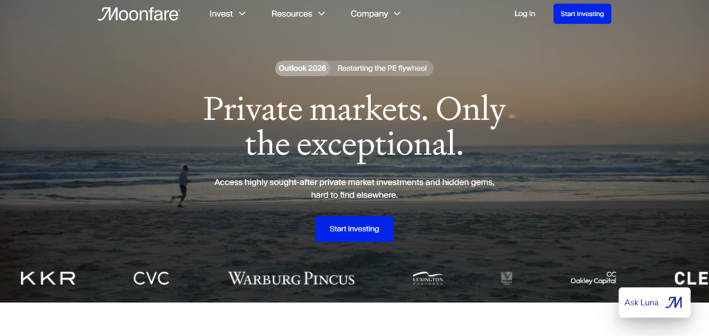 Moonfare — Best for Private Equity & Venture Capital Access