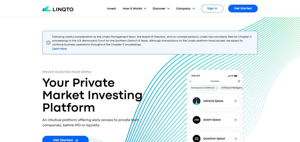 Linqto — Global Private Market Startup Investing