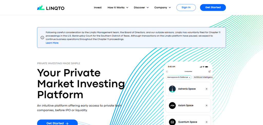Linqto — Global Private Market Startup Investing