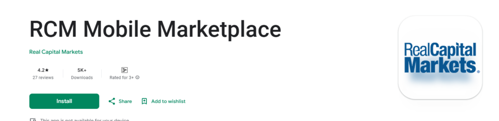 Real Capital Markets (RCM)