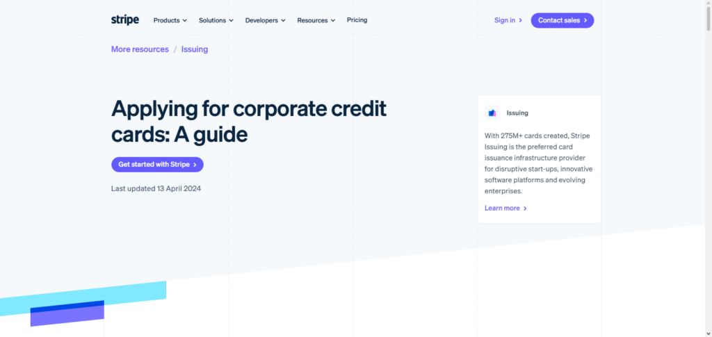 Stripe Corporate Card