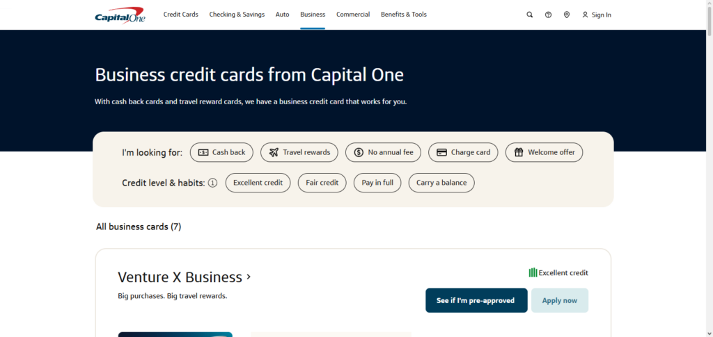  Capital One Spark Business