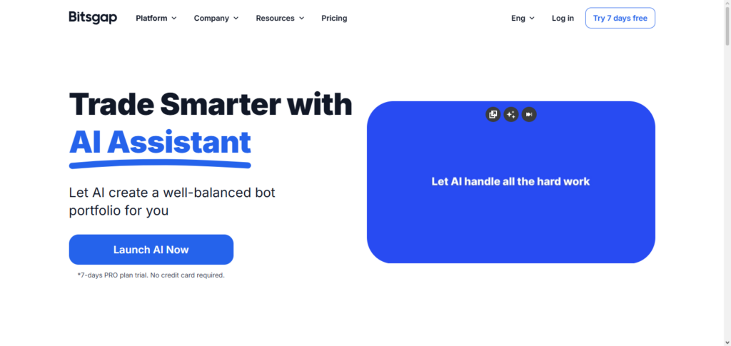 10 Best AI Crypto Portfolio Managers for Smart Investors 4 Bitsgap AI