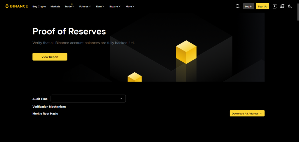 Binance Exchange Reserves