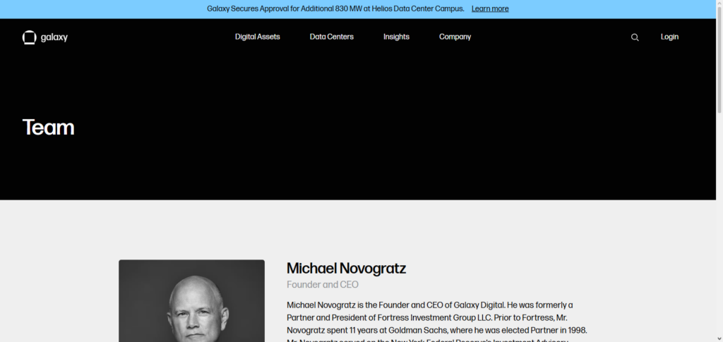 Galaxy Digital (Mike Novogratz)