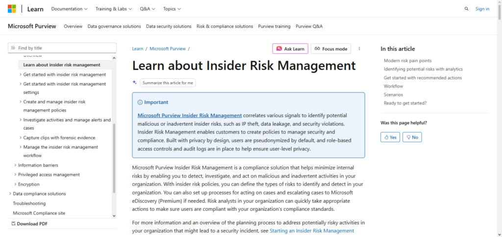 Microsoft Azure Risk Insights