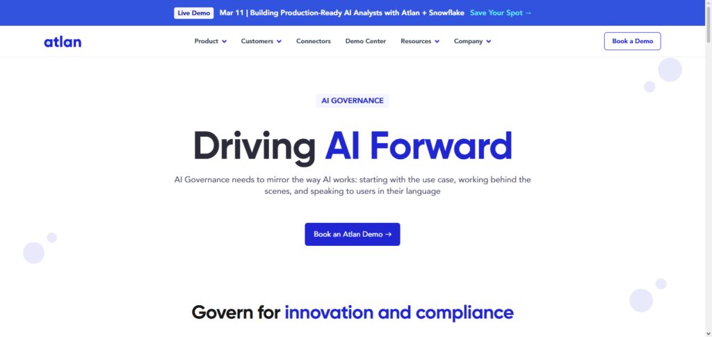 10 Best AI Data Governance Platforms for Secure Data 8 Atlan AI Governance