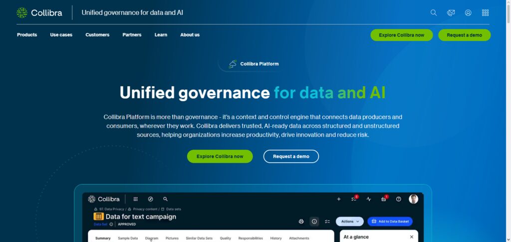 10 Best AI Data Governance Platforms for Secure Data 2 Collibra Data Intelligence Cloud