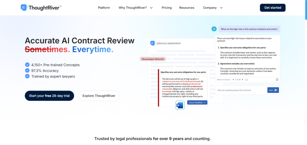 10 Best AI Contract Analysis Tools for Legal Teams in 2026 5 ThoughtRiver