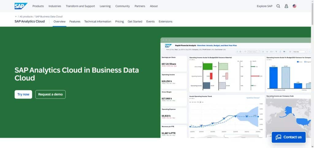  SAP Analytics Cloud