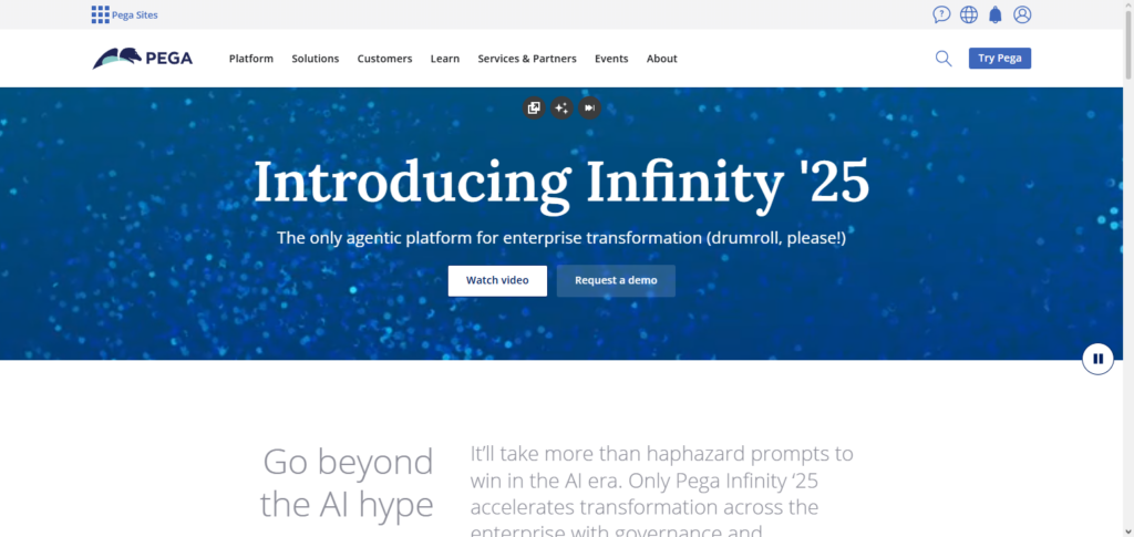 Pegasystems Pega Infinity AI