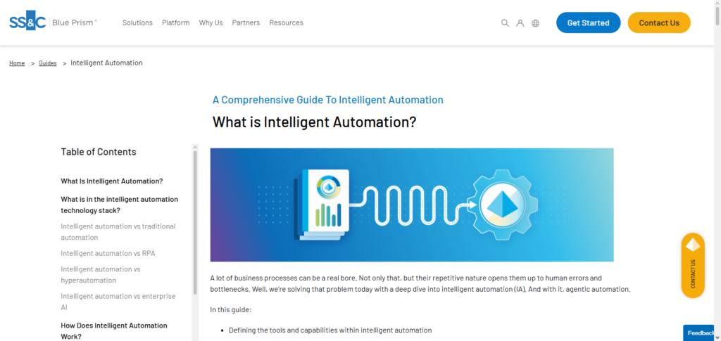 Blue Prism Intelligent Automation