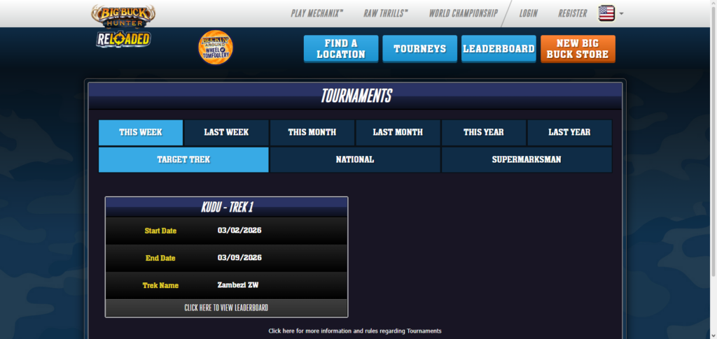 Big Buck Hunter Tournaments