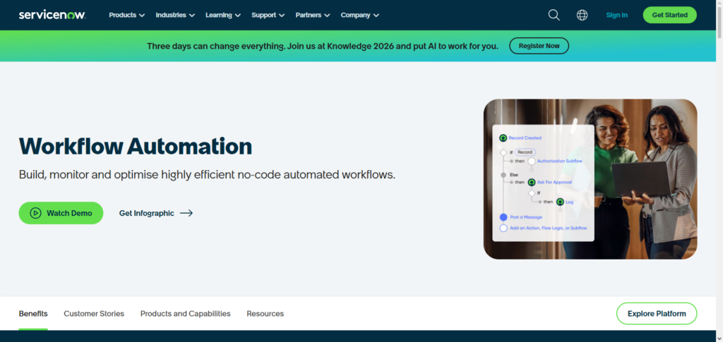 ServiceNow AI Workflow Automation