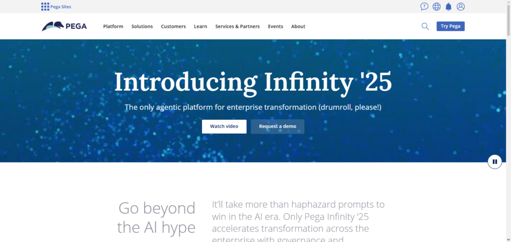 Pegasystems Pega Infinity AI