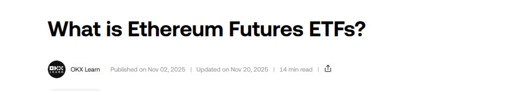 Ethereum Futures + Options ETF Expansion