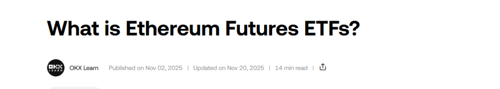 Ethereum Futures + Options ETF Expansion