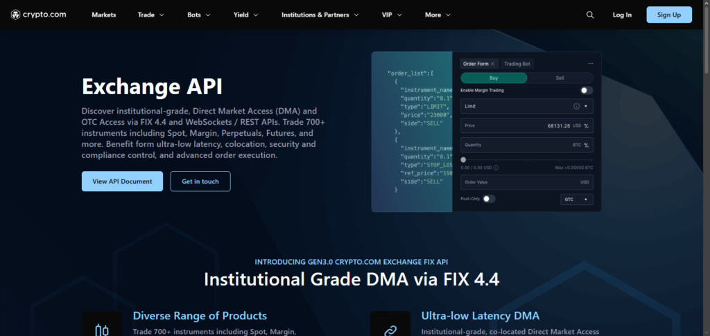  Crypto.com Exchange API