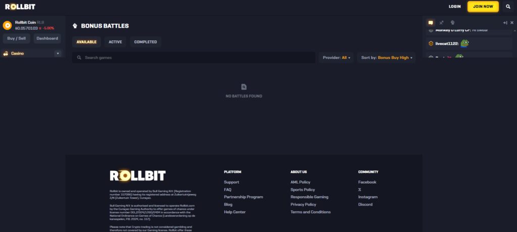Rollbit Bonus Buy Win 