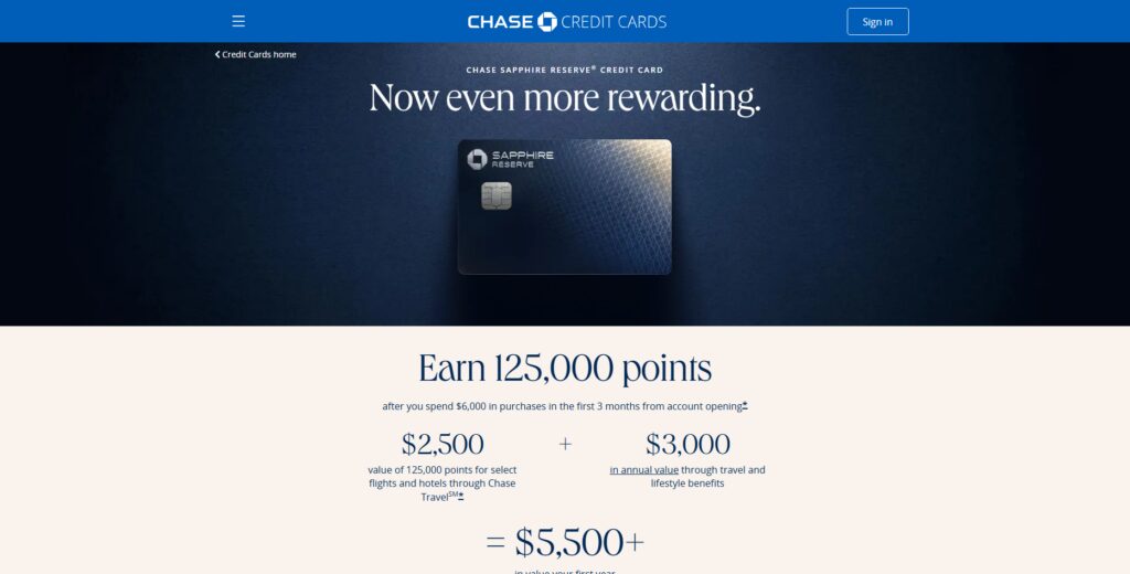 Chase Sapphire Reserve®