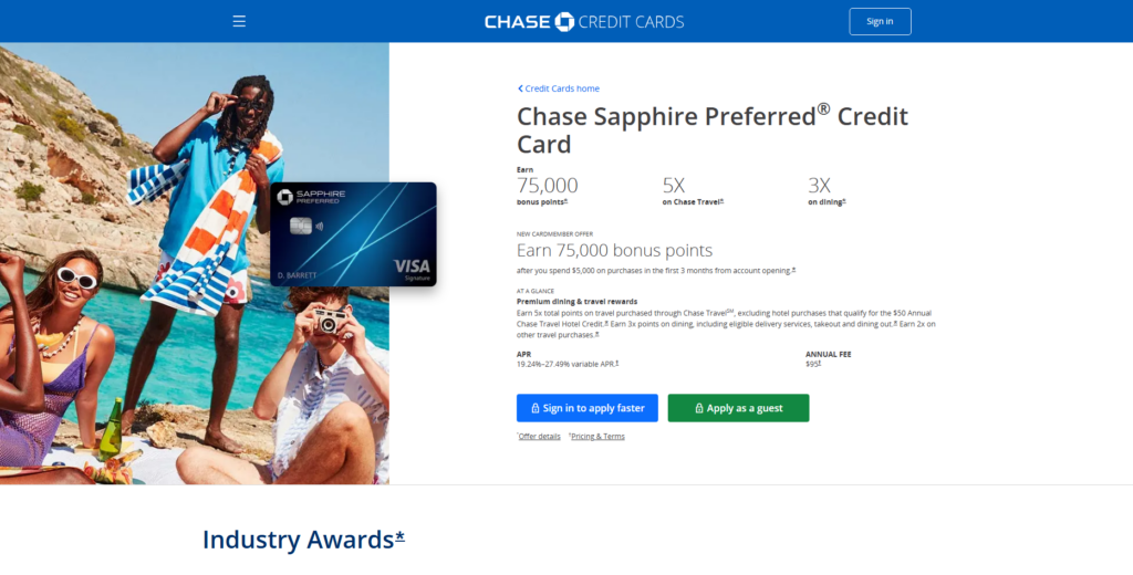10 Best Credit Cards for Travel Rewards Worldwide (2026) 4 Chase Sapphire Preferred®