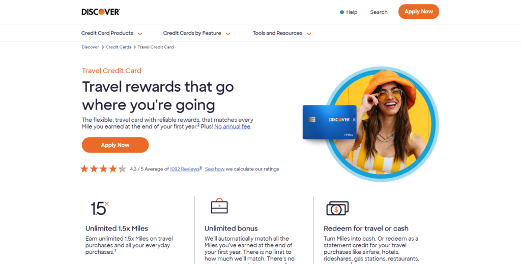 10 Best Credit Cards for Travel Rewards Worldwide (2026) 10 Discover it® Miles