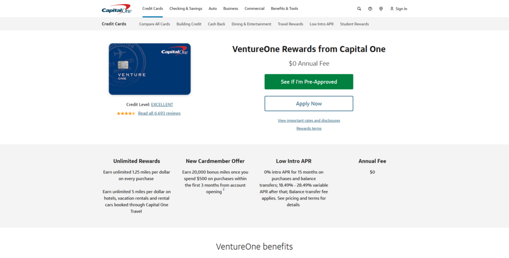 10 Best Credit Cards for Travel Rewards Worldwide (2026) 11 Capital One VentureOne Rewards