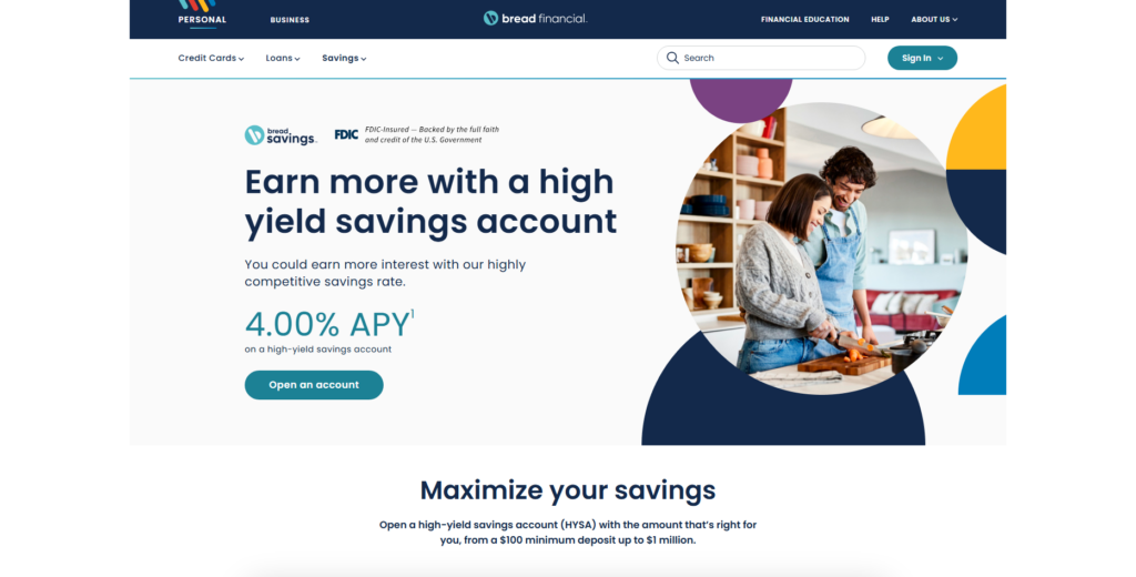 Bread Savings (Bread Financial) HYSA