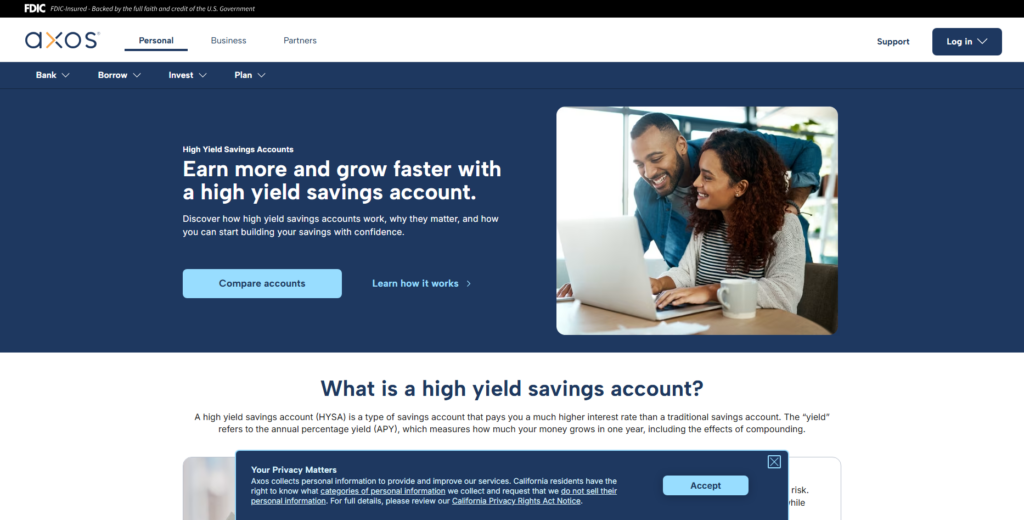 Axos Bank High‑Yield Savings