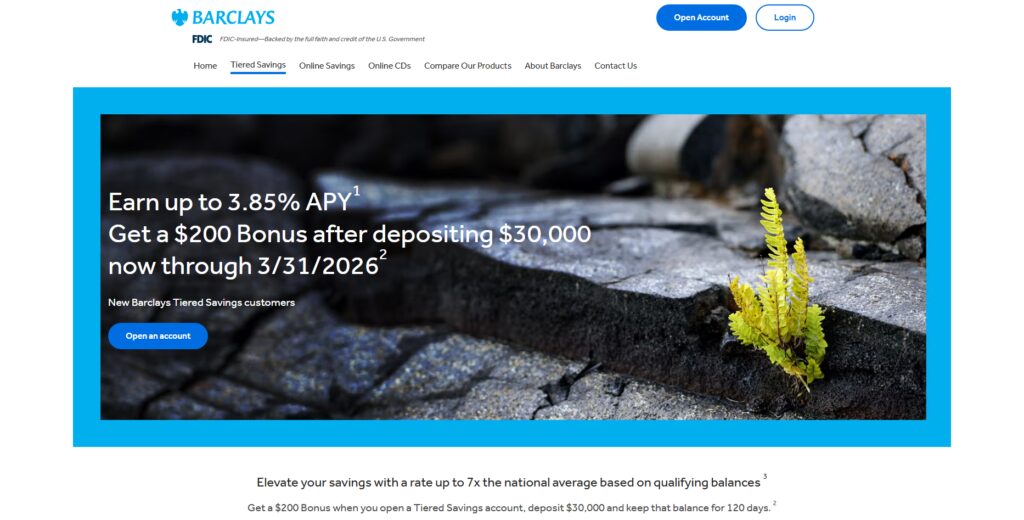 Barclays Tiered Savings