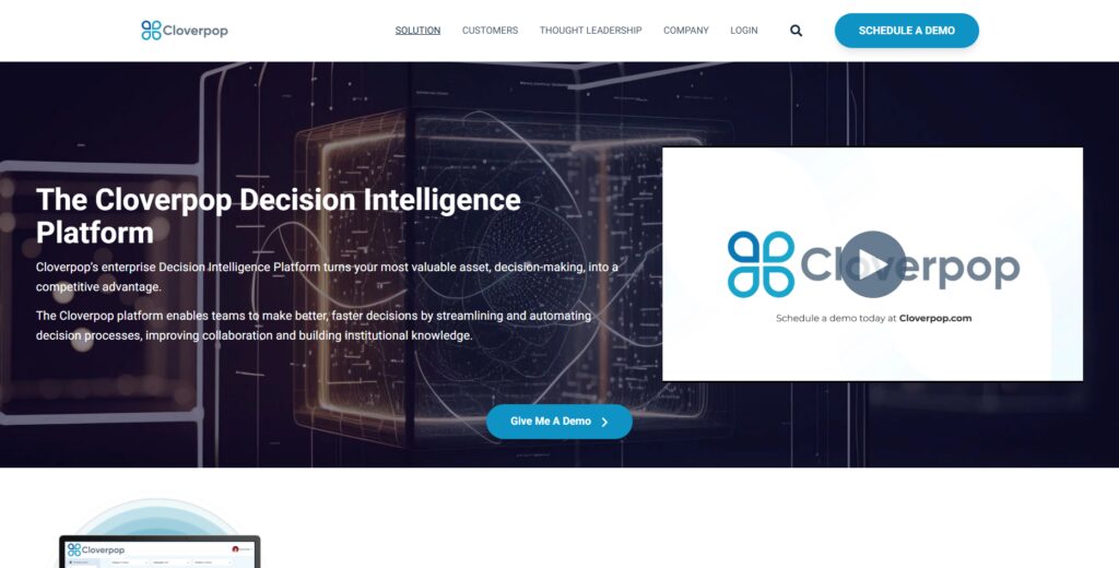 Cloverpop Decision Intelligence Platform