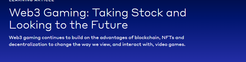 Web3 Gaming — Potential of Play-to-Earn Models