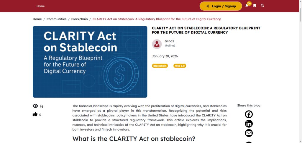 Stablecoin Regulatory Clarity\